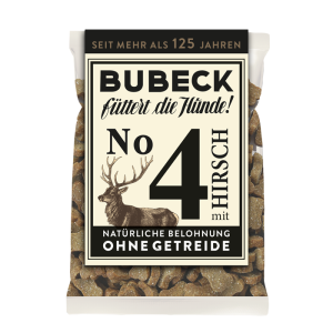 Bubeck - No. 4 mit Hirsch - getreidefrei- Hundekuchen Snack 210 g